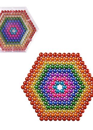 Неодимовые магниты неокуб neocube. 216шт 5мм разноцветный