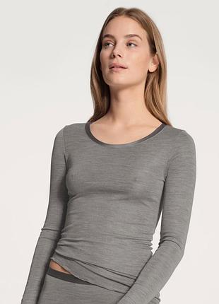 70% wool 30% silk термо кофта лонгслів calida