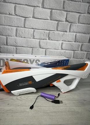 Бластер водний іграшковий cy 064 подсветка, длина 47см, звук, аккум. 3.7v