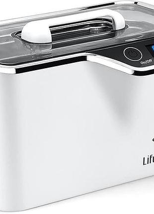 Професійний ультразвуковий очищувач ювелірних виробів lifebasis 600 мл (20 унцій), білий