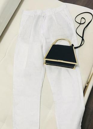 Великолепные льняные брюки zara studio