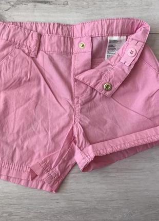 Хлопковые шорты  розовые  h&m рост 110  см3 фото