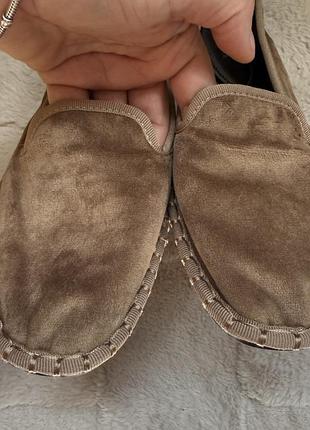 Лофери балетки оксамитові мокко 37/38р zara