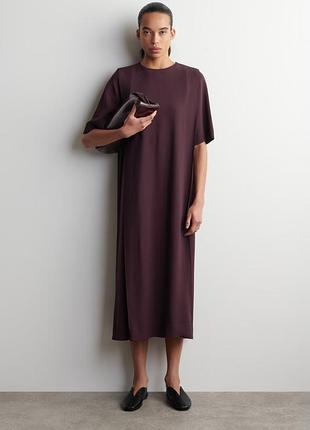 Платье женское cos layered straight-cut midi dress / 36
