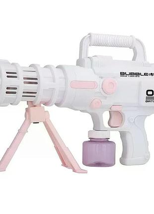 Базука с мыльными пузырями bazooka bubble gun детская игрушка для запуска