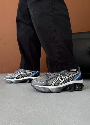 Мужские кроссовки asics gel-kinetic fluent seal grey/pure silver