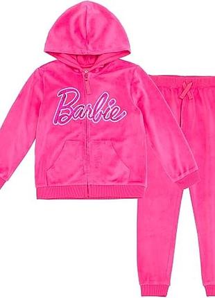 Велюровий костюм barbie на дівчинку