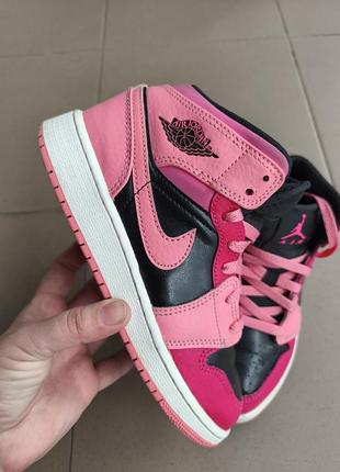Кожаные кроссовки nike jordan