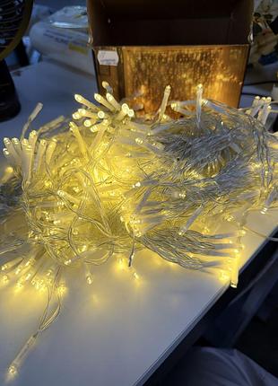 Гірлянда-штора macchiato christmas light xj-dc, теплий білий, ip44