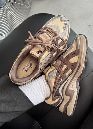 😍 жіночі кросівки asics gel-preleus beige/brown/grey