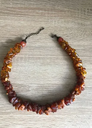 Намисто hand made з бурштину