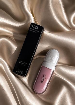 Оригінальний блиск для губ kiko milano 3d hydra lipgloss 01 clear 6.5 мл новий