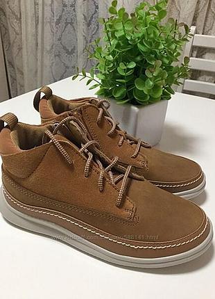 Р.27.5,29,29.5,30, 33.5,34 clarks детские кожаные ботинки оригинал