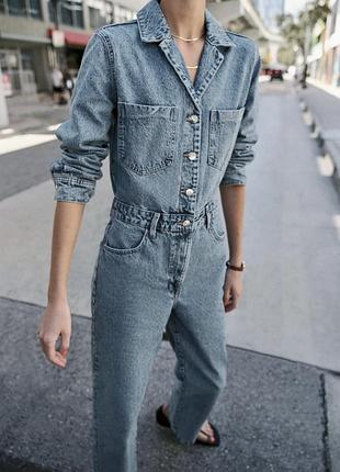 Джинсовий комбінезон zara