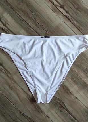 Білі купальні плавки boohoo висока посадка 3xl / 22 / 50