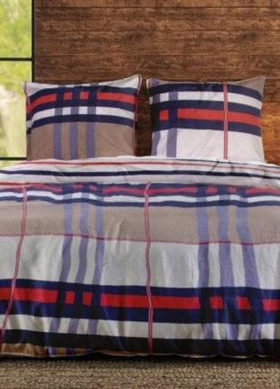 Комплект постельного  белья теп  шотландка полуторный, в наличии расцветки и размеры