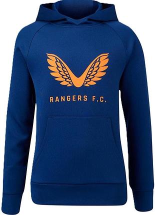 Синя підліткова жіноча кофта худі rangers fc castore