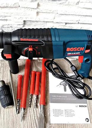 Перфоратор для домашнего использования 800вт bosch, перфоратор ударный, ударные перфораторы, электроперфоратор прямой, pig 3
