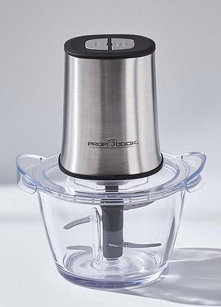 Овощной измельчитель profi cook (германия), мини чоппер, электрический чоппер кухонный, pig