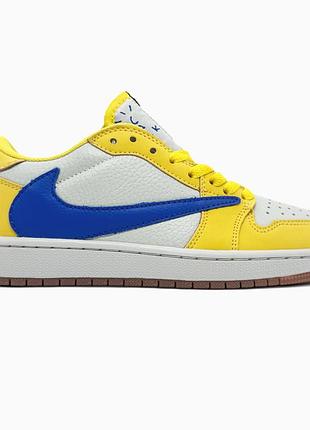 Кросівки чоловічі nike air jordan 1 retro low og sp canary