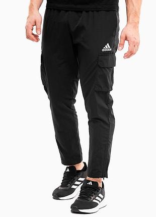 Мужские нейлоновые карго брюки adidas jogginghose herren essentials small logo woven cargo 7/8 pants he1859