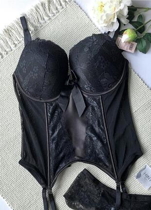 Сексуальный корсет с пуш-ап 75d/dd hanky panky