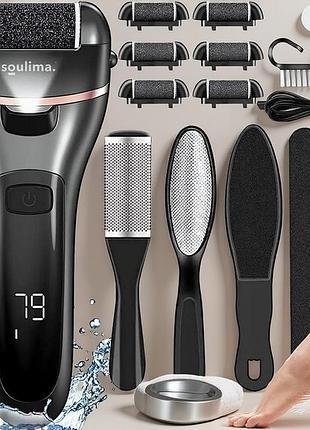 Щетка для пяток soulima (польша), шлифовальная терка для ног, пемза для ног с электрическим двигателем, pig