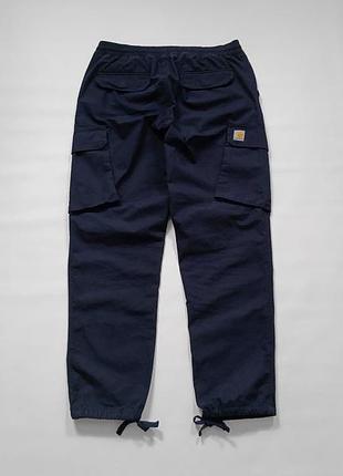 Мужские карго брюки на утяжках carhartt broxton force cargo pants men's l - navy blue