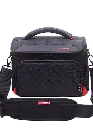 Сумка для фотоапаратів фірми canon чорна-червона