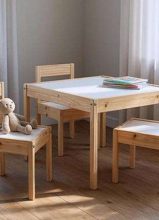 Детский игровой стол и стул ikea, стол детский со стульями, детские стульчики и столики, детский стол со стульчиком, pig