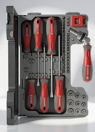 Набор отверток и головок 51ед intertool, профессиональный набор отверток, качественный набор маленьких отверток, pig