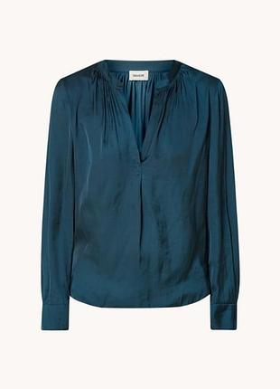 Zadig & voltaire сатиновая рубашка, блузка свободного кроя