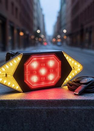 Ліхтар велосипедний задній акумуляторний, задній поліцейський ліхтар для велосипеда, задній ліхтар на багажник велосипеда, pig