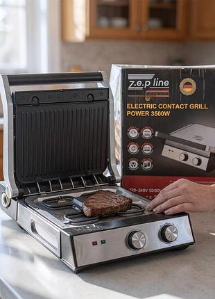 Гриль домашний 3500w, гриль электрогриль, гриль многофункциональный, гриль контактный для булочек, pig