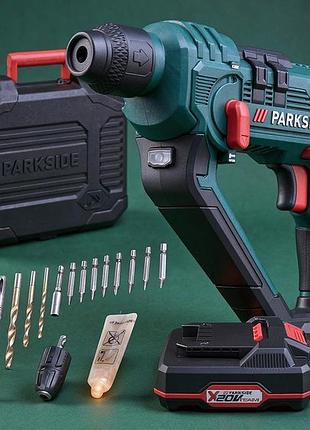 Перфоратор комбінований parkside (німеччина), ударний перфоратор з прямим корпусом, найкращий професійний перфоратор, pig