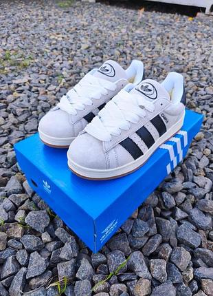 Жіночі зимові замшеві кросівки adidas campus fur beige, утеплені кеди адідас на хутрі для дівчат