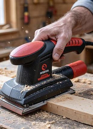 Затирочная шлифовальная машина по штукатурке 200вт intertool, машины шлифовальные электрические, машинка для шлифовки дерева, pig