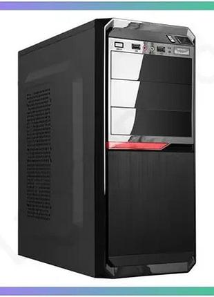 Уценка компьютерный корпус lp 2111 400w черный с 2xusb2.0 1xusb3.0 для сборки пк без упаковки