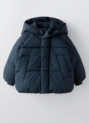 Новая демисезонная куртка zara мальчишку zara р.92 синий зара девчкую мальчику унисекс