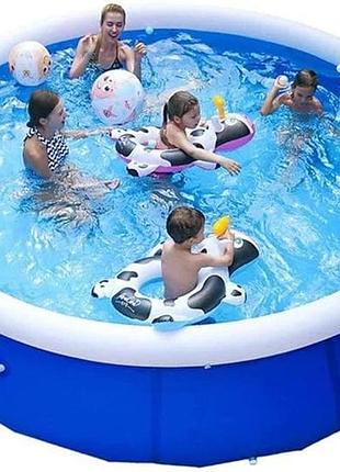 Дитячий надувний басейн jr8083 305х305х76 см сімейний басейн для дачі