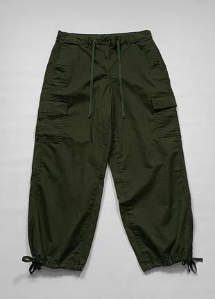 Чоловічі широкі оверсайз штани карго hugo boss prime cargo pants men's l - military green