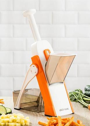 Кухонний мультислайсер – подрібнювач овочів brava spring slicer