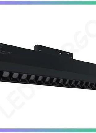 Магнитный трековый светильник поворотный oledim 18w 3cct черный для акцентного освещения интерьера