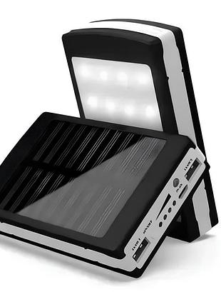Портативное зарядное устройство с фонариком solar power bank 50000 mah
