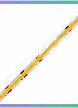 Светодиодная лента oledim ps-cob-480-ip20 12в 12вт 4000к для декоративного освещения 5м цена за 1м отгрузка бобинами по 5м