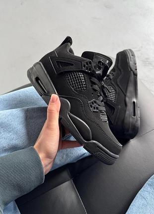Кроссовки женские nike air jordan 4 black cat