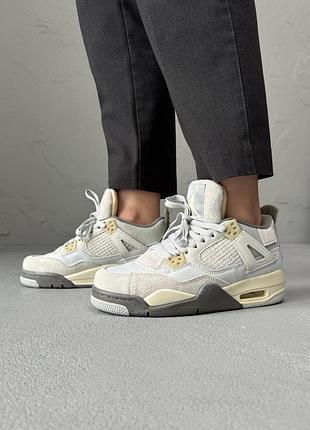 Кросівки жіночі nike air jordan 4 craft photon dust