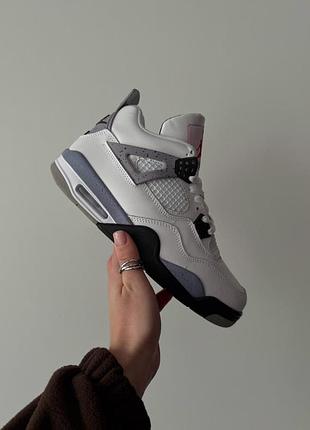 Кросівки чоловічі nike air jordan 4 retro white cement