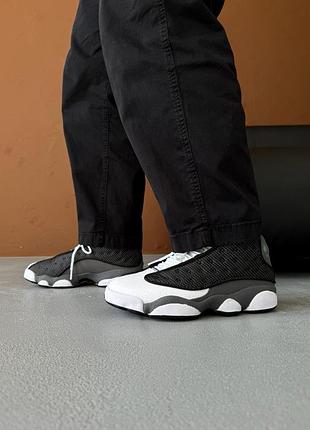 Кросівки чоловічі nike air jordan 13 retro black flint