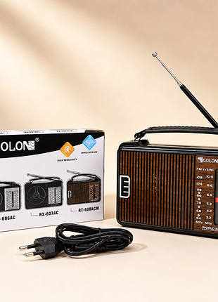 Радіоприймач golon rx-608 портативний та потужний